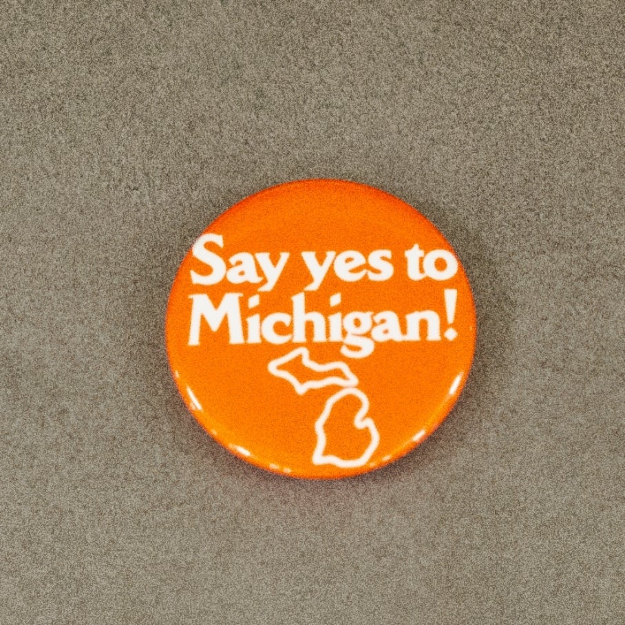 Michigan button magnets